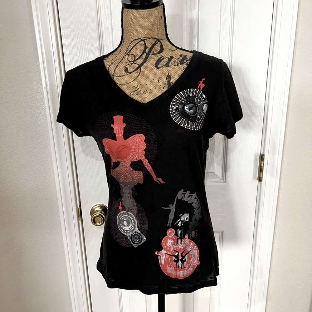 Cirque Du Soleil Iris ladies V-neck tee, L
